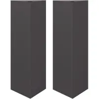 vidaXL Plantenbakken 2 st driehoek 30x26x75 cm staal zwart