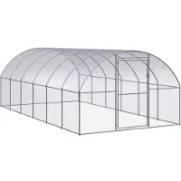 vidaXL Kippenren 3x6x2 m gegalvaniseerd staal