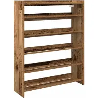 Super Merchant Schoenenrek 80x25x100 cm bewerkt hout oud houtkleurig