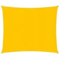 vidaXL Zonnezeil 160 g/m² 2,5x3 m HDPE geel