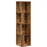 vidaXL Corner Cabinet 33 x 33 x 132 cm Engineered wood Oud hout