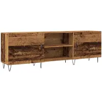 vidaXL Tv-meubel 150x30x50 cm bewerkt hout oud houtkleurig