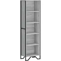 vidaXL Boekenkast 50x31x169 cm bewerkt hout grijs sonoma eikenkleurig