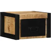 vidaXL Nachtkastjes 2 st 40x35x25 cm massief ruw mangohout