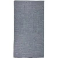 vidaXL Buitenkleed platgeweven 80x150 cm blauw