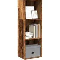 vidaXL Boekenkast 40x30x114 cm bewerkt hout oud houtkleurig