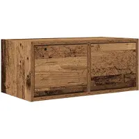 vidaXL TV-meubel 60x31x25,5 cm bewerkt hout oud houtkleurig