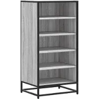 vidaXL Schoenenrek 48x38x97,5 cm bewerkt hout grijs sonoma eikenkleur