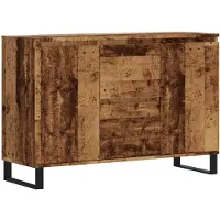 vidaXL Dressoir 101,5x35x70 cm bewerkt hout oud houtkleurig
