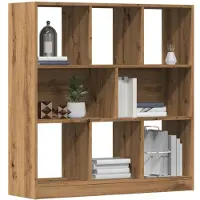vidaXL Boekenkast 97,5x29,5x100 cm bewerkt hout artisanaal eikenkleur
