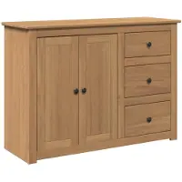 vidaXL Dressoir met lades PANAMA 112x40x80 cm massief grenenhout