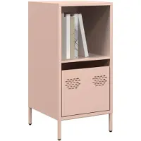 vidaXL Dressoir 35x39x73,5 cm koudgewalst staal roze