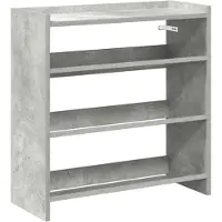 vidaXL Schoenenrek 60x25x62 cm bewerkt hout betongrijs