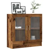 vidaXL Boekenkast 82,5x30,5x80 cm bewerkt hout oud houtkleurig