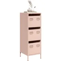 vidaXL Hoge kast 39x35x103,5 cm staal zwart