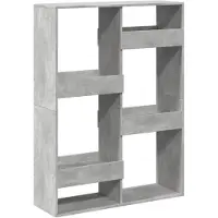 vidaXL Kamerscherm 100x33x135 cm bewerkt hout betongrijs