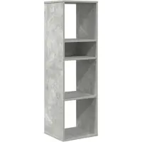 vidaXL Boekenkast 34x31x112 cm bewerkt hout betongrijs