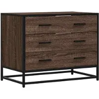 vidaXL Ladekast, bruin, eikenlook, 70x41x56 cm, houtvezel