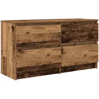 vidaXL Tv-meubel 100x35x54 cm bewerkt hout oud houtkleurig