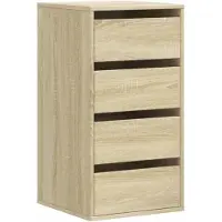 vidaXL Ladekast 40x41x76 cm bewerkt hout sonoma eikenkleurig