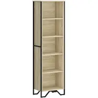vidaXL Boekenkast 50x31x169 cm bewerkt hout sonoma eikenkleurig