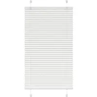 vidaXL Plissé rolgordijn 70x100 cm stofbreedte 69,4 cm polyester wit