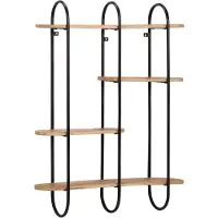 vidaXL Wandplank 90x20x116,5 cm Massief Ruw Hout Mango