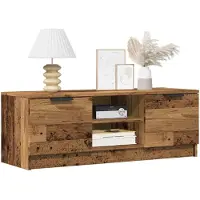 vidaXL Tv-meubel 102x35x36,5 cm bewerkt hout oud houtkleurig