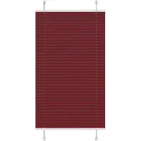 vidaXL Plissé rolgordijn 70x100 cm stofbreedte 69,4 cm bordeauxrood