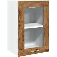 vidaXL Bovenkast Lyon 40x31x60 cm bewerkt hout oud houtkleurig