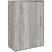 vidaXL Dressoir 60x31x84 cm bewerkt hout grijs sonoma