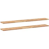 vidaXL Wandschappen 2 st zwevend olieafwerking 160x20x2 cm acaciahout