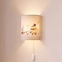 Duolla Wandlampe , Kids Print, Meerkleurig, Kinderkamer, Stof