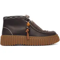 Clarks Veterlaarsjes beige / donkerbruin