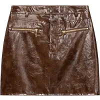Aaiko Dames Rokken Cindy Pu 674 - Bruin - Maat XL