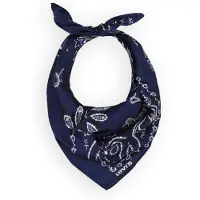 Levi's Dames Sjaals Satin Bandana - Donkerblauw - Maat ONESIZE