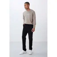 Tommy Life Heren Regular-Fit Katoenen Mix Joggingbroek