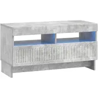 vidaXL 5-delige LED TV-kast Betongrijs Bewerkt hout