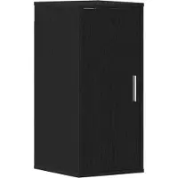 vidaXL Schoenenkast 32x35x70 cm spaanplaat zwart eikenkleurig