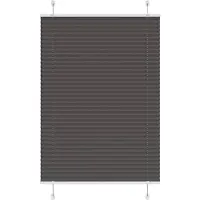 vidaXL Plissé rolgordijn 100x100 cm stofbreedte 99,4cm polyester zwart