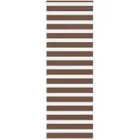 vidaXL Zebra rolgordijn 80x200 cm stofbreedte 75,9 cm polyester bruin