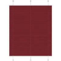 vidaXL Plissé rolgordijn 105x100cm stofbreedte 104,4cm bordeauxrood