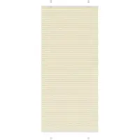 vidaXL Plissé rolgordijn 95x200 cm stofbreedte 94,4 cm polyester crème