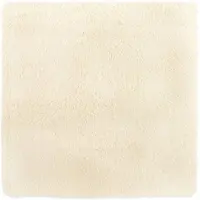 vidaXL Hoogpolig vloerkleed NAVARRA 120x120 cm polyester crèmekleurig