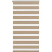 vidaXL Zebra Blind 70x150 cm stofbreedte 65,9 cm polyester zandbruin