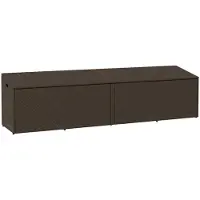 vidaXL Tuinopslagdoos bruin, 220x50x58 cm, polyrotan