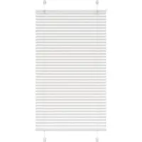 vidaXL Plissé rolgordijn 80x150 cm stofbreedte 79,4 cm polyester wit