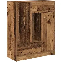 vidaXL Dressoir met lades en deuren, met een look van oud hout, 73x31x90 cm