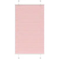 vidaXL Plissé rolgordijn 80x100 cm stofbreedte 79,4 cm polyester roze