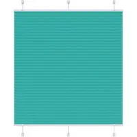 vidaXL Plissé rolgordijn 115x100cm stofbreedte 114,4cm petrol groen